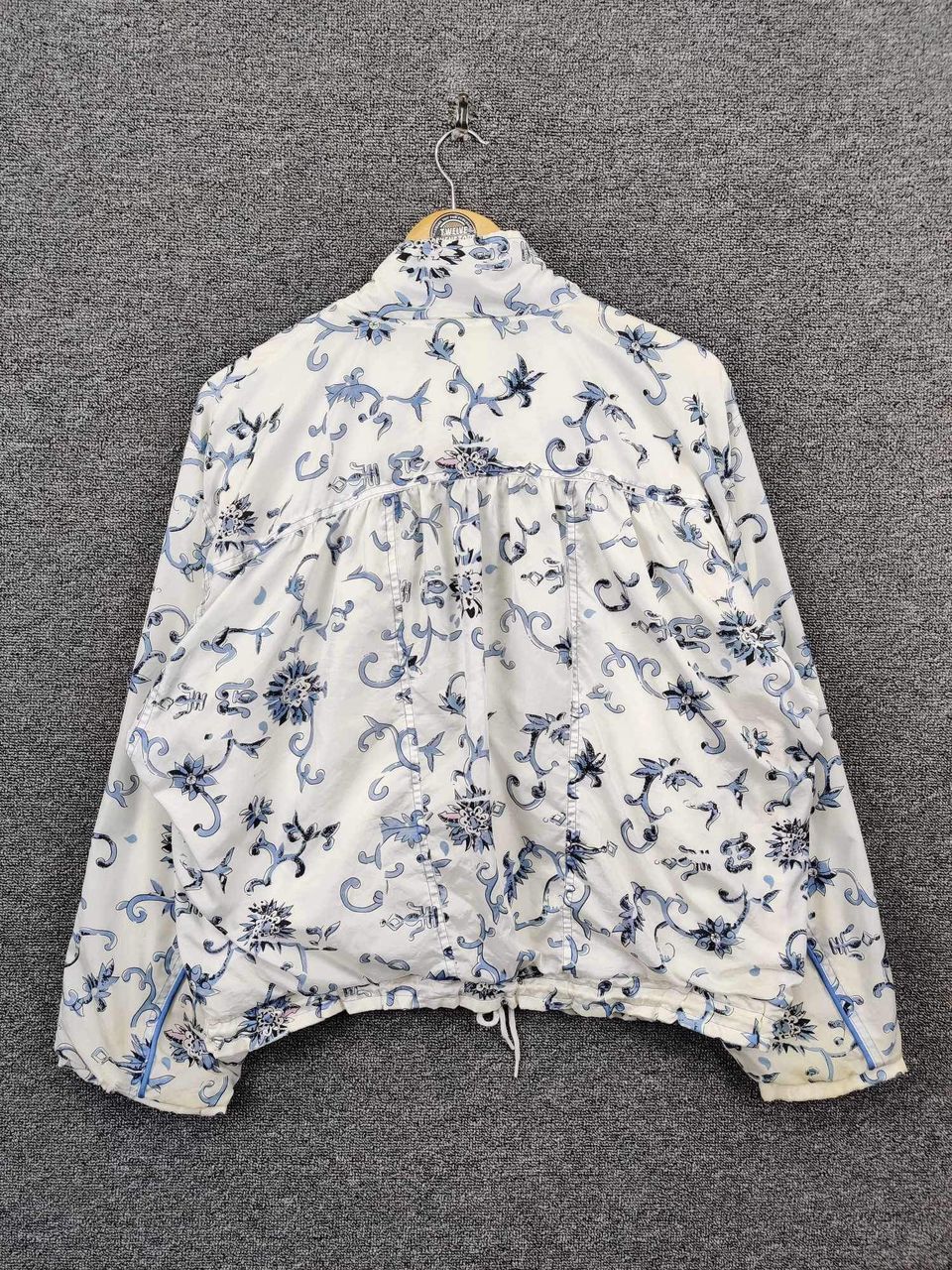 Adidas Vintage 90s Adidas Trefoil Floral Art Windbreaker Jacket Size US M / EU 48-50 / 2 - 6 Thumbnail