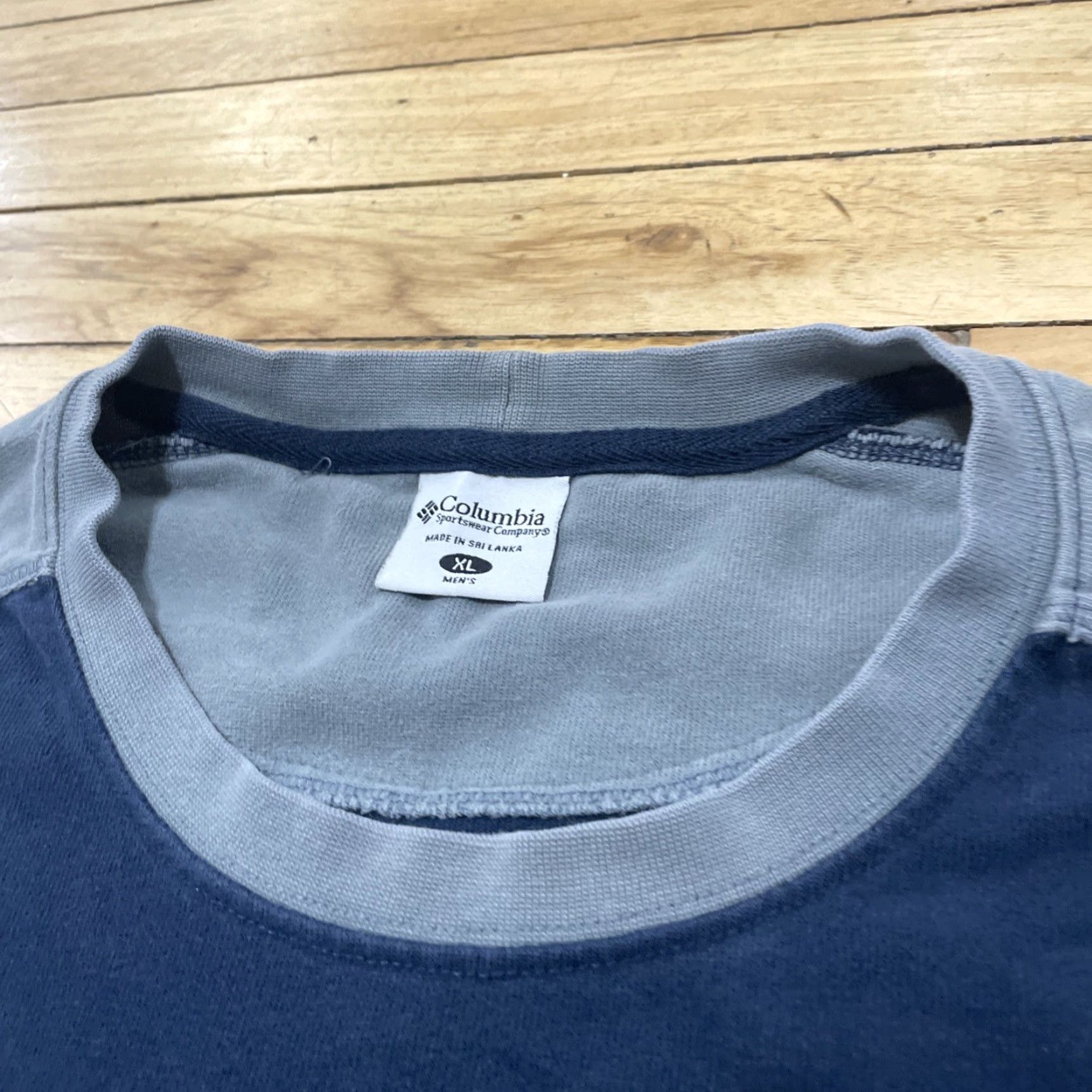 Vintage VINTAGE Columbia Shirt Mens XL Oversized Blue Gray Thermal Cotton Sweater Size US XL / EU 56 / 4 - 6 Thumbnail