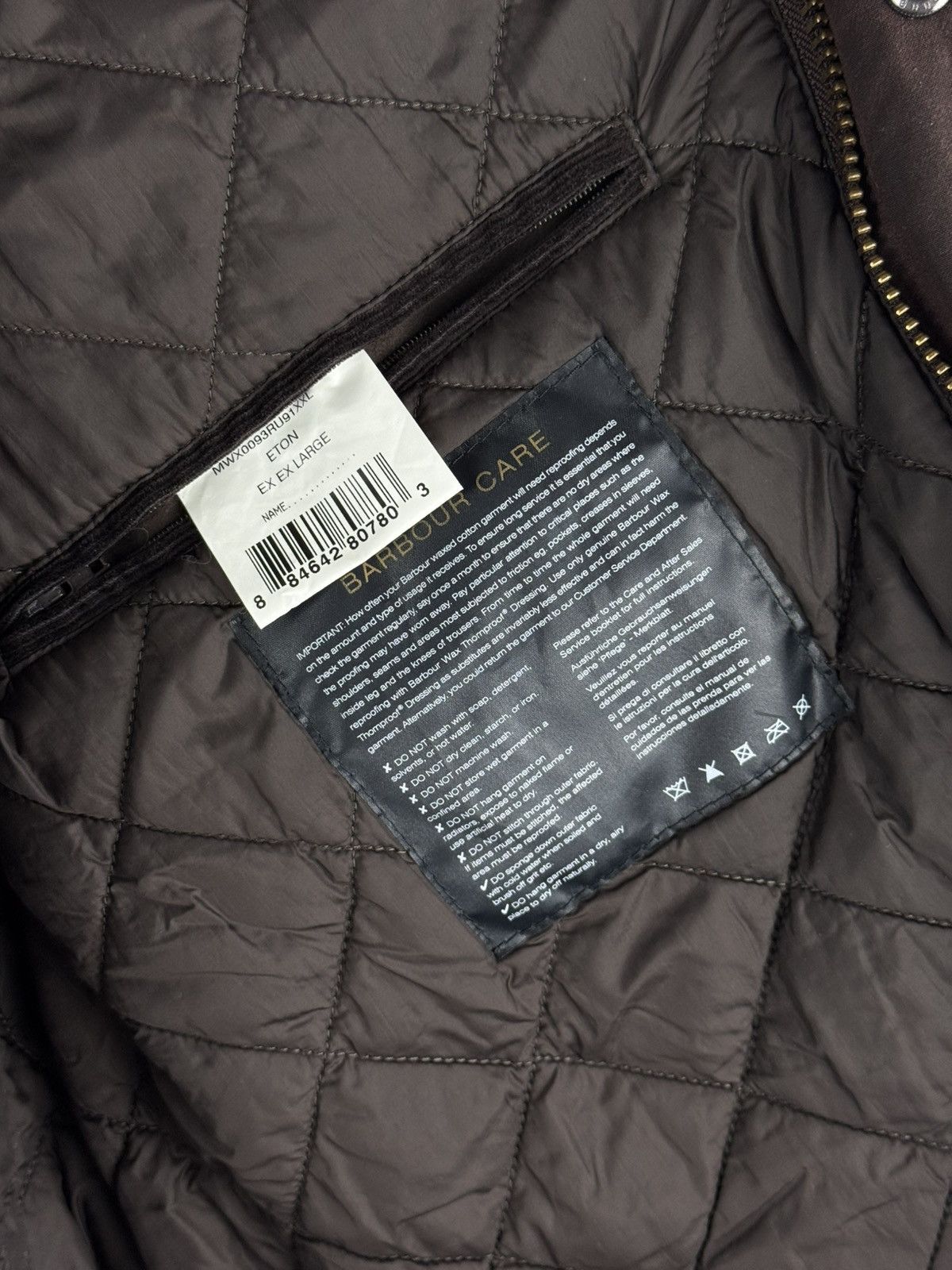 Barbour Barbour Eton Waxed Jacket Brown Quilted Lined 🏴󠁧󠁢󠁥󠁮󠁧󠁿 Size US XL / EU 56 / 4 - 9 Thumbnail
