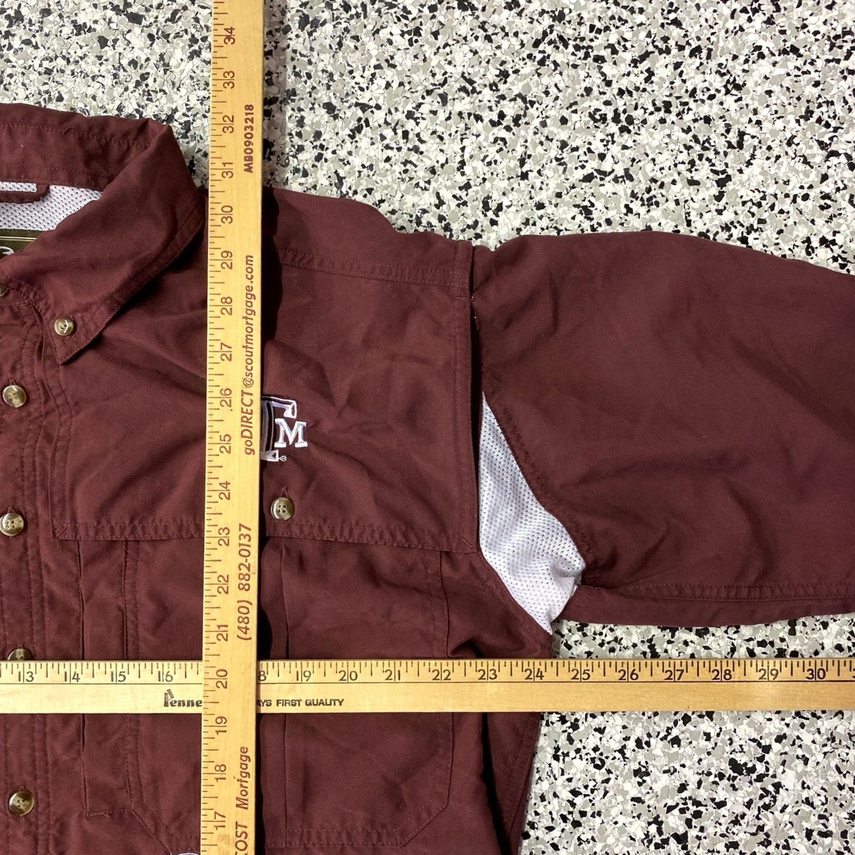 Vintage Drake Shirt Mens L Performance Fishing Button Up Short Sleeve Red Texas A&M Aggie Shirt Mens L Size US L / EU 52-54 / 3 - 3 Thumbnail