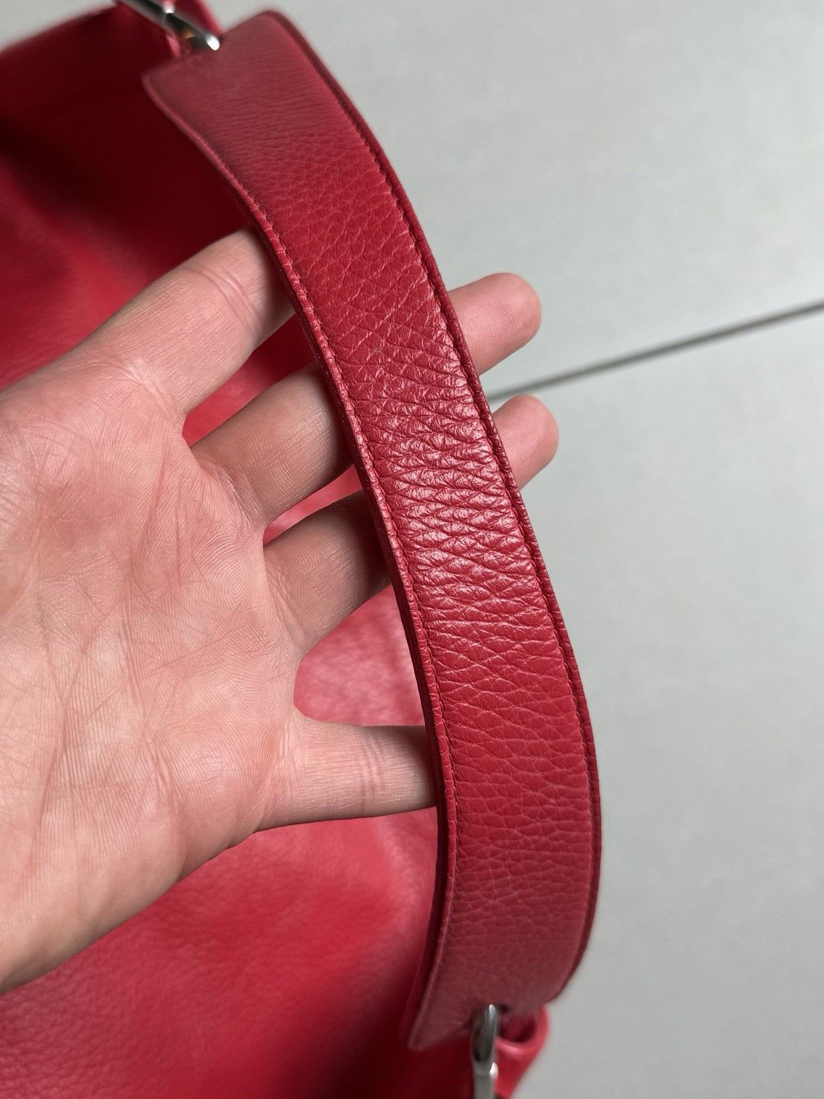 Furla Furla red leather Hobo bag Size ONE SIZE - 6 Thumbnail