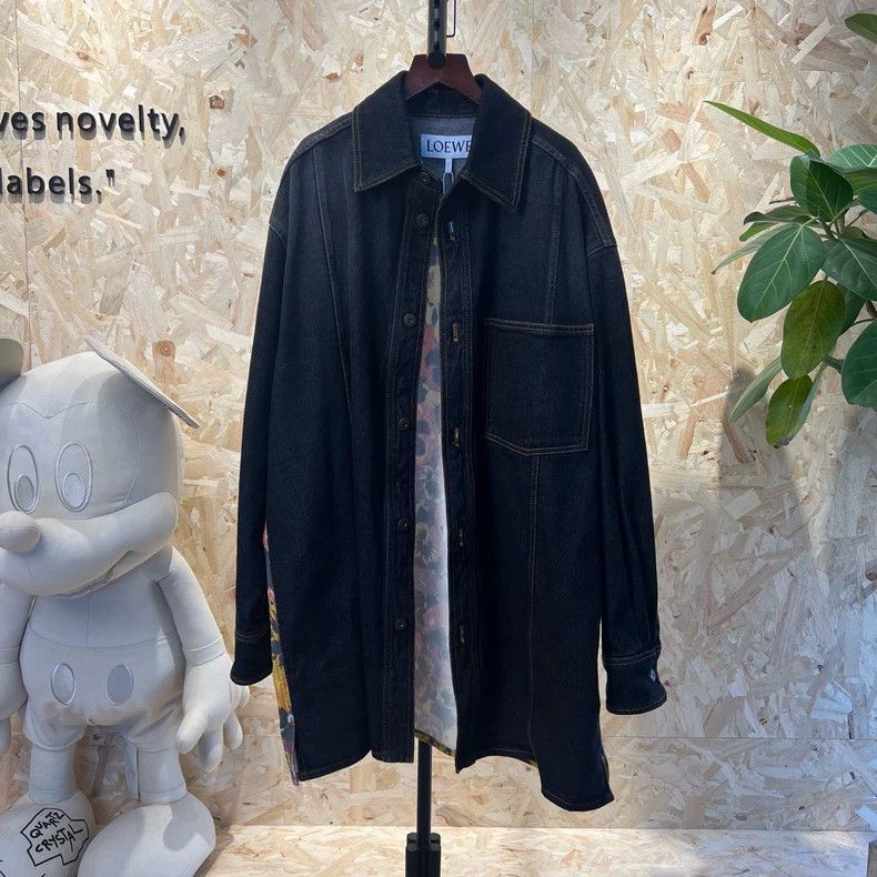 Loewe Loewe Floral Patchwork Denim Coat - dmc Size US M / EU 48-50 / 2 - 1 Thumbnail