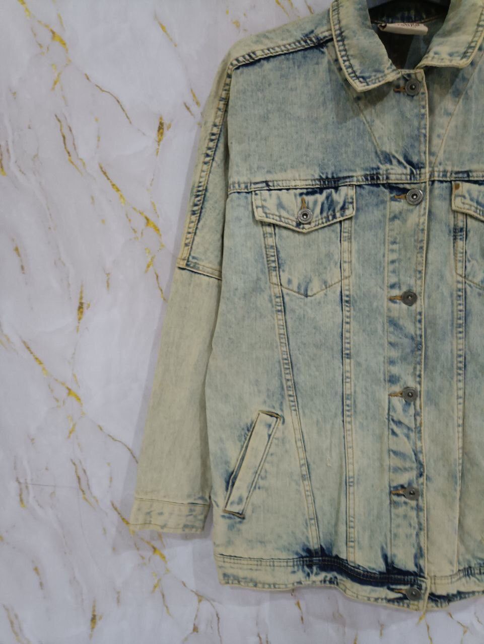 Bershka BERSHKA DENIM JACKET Size US L / EU 52-54 / 3 - 5 Thumbnail
