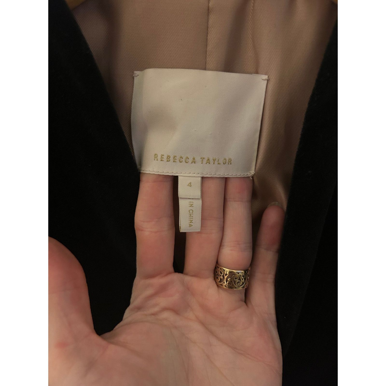 Rebecca Taylor Rebecca Taylor Velvet Double-Breasted Blazer - Size 4 Size S / US 4 / IT 40 - 7 Thumbnail