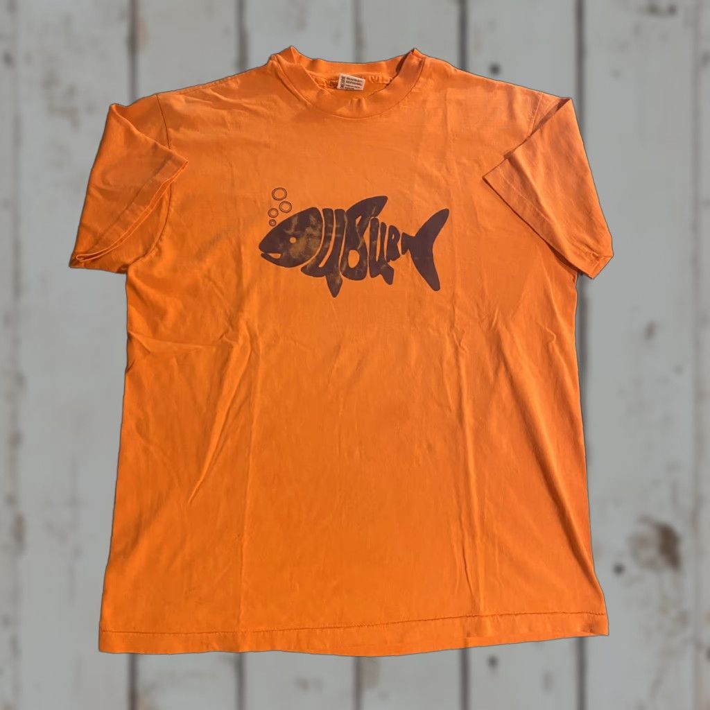 Vintage VINTAGE UBUR Short Sleeve Shirt Music Band Concert Fish Single Stitch XL Orange Cotton Crew Neck Men’s T-Shirt Size US XL / EU 56 / 4 - 1 Thumbnail