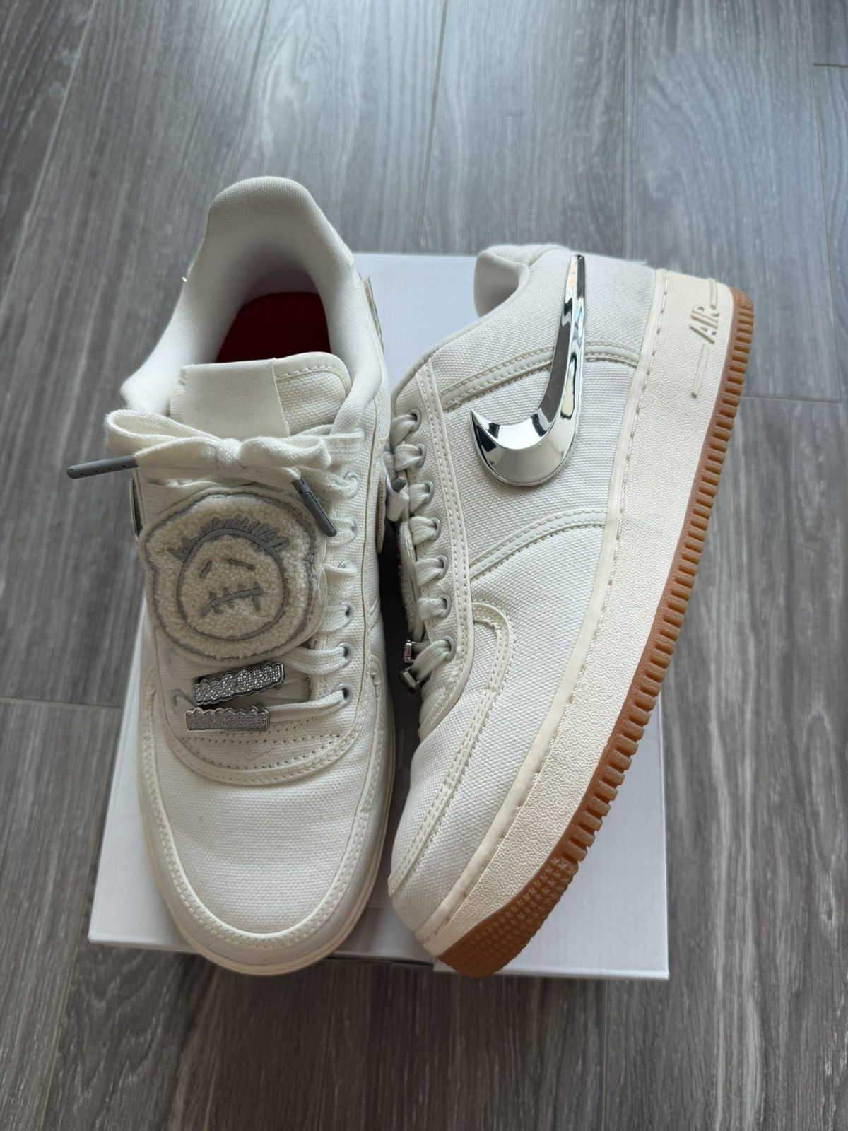 Nike × Travis Scott Travis Scott Air Force 1 Sail Size US 10 / EU 43 - 1 Thumbnail