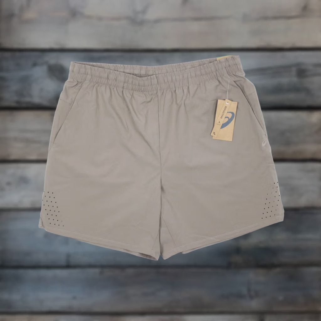 Asics ASICS Men’s 7" Woven Shorts Laser Cut Reflective Brown XL Unlined Running Gym Inseam 7" Regular Fit Size US 36 / EU 52 - 1 Thumbnail