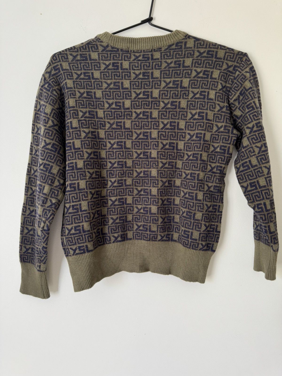 Vintage × Yves Saint Laurent Yves Saint Laurent ysl grey sweater Size S / US 4 / IT 40 - 5 Thumbnail