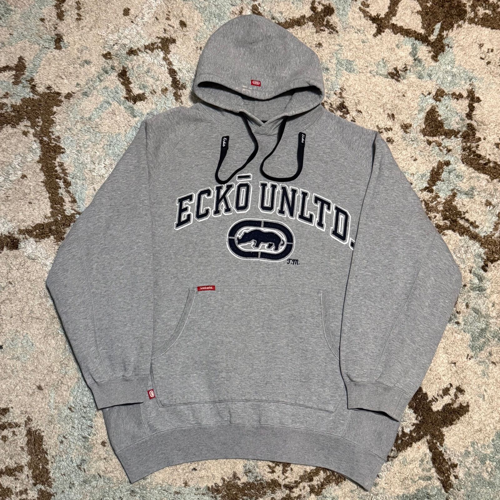 Ecko Unltd. Vintage Ecko Unltd Classic Rhino Logo Hoodie Size Large Y2K Size US XL / EU 56 / 4 - 1 Thumbnail