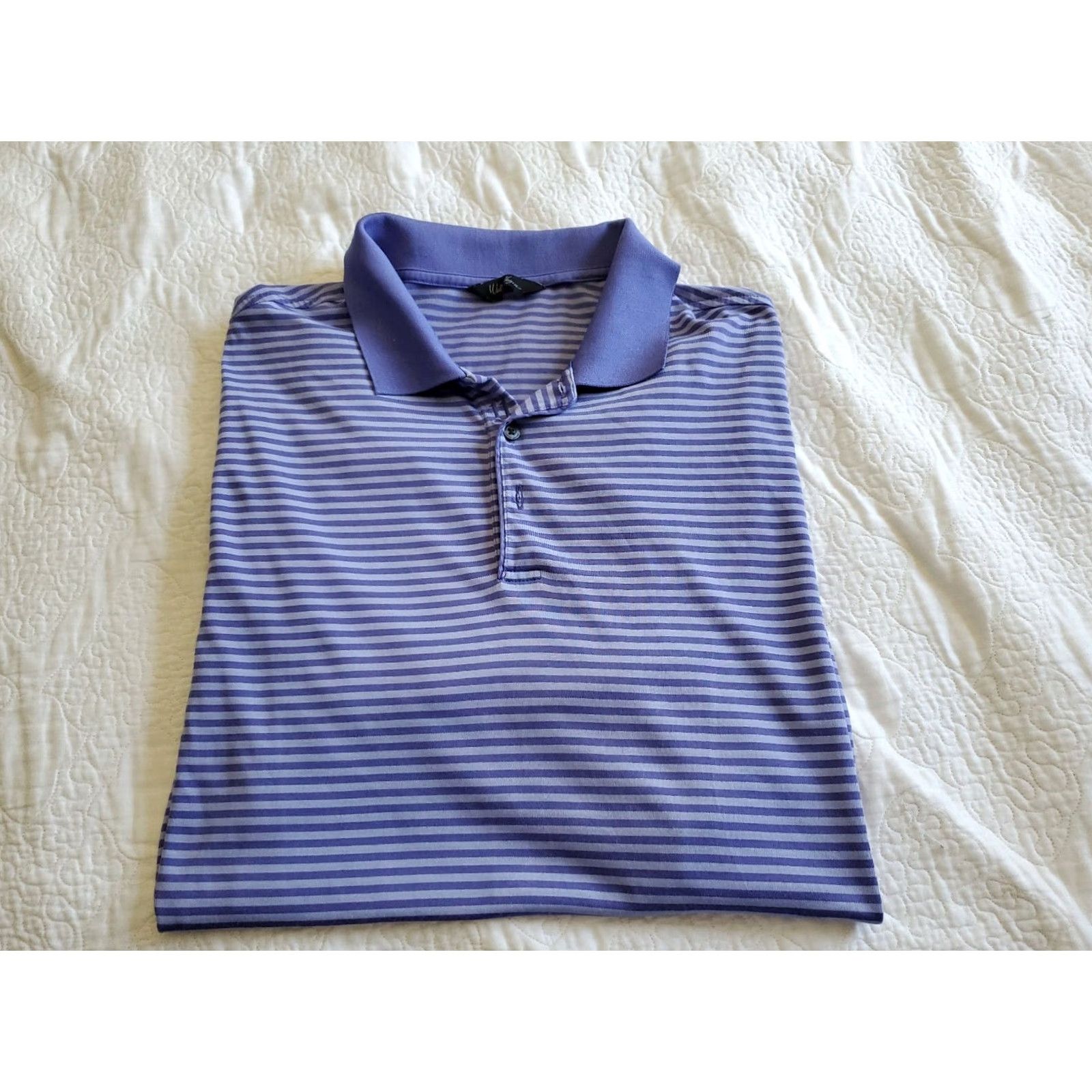 Vintage Walter Hagen Striped Polo Golf Shirt Mens XL Short Sleeve Purple Size US XL / EU 56 / 4 - 2 Thumbnail