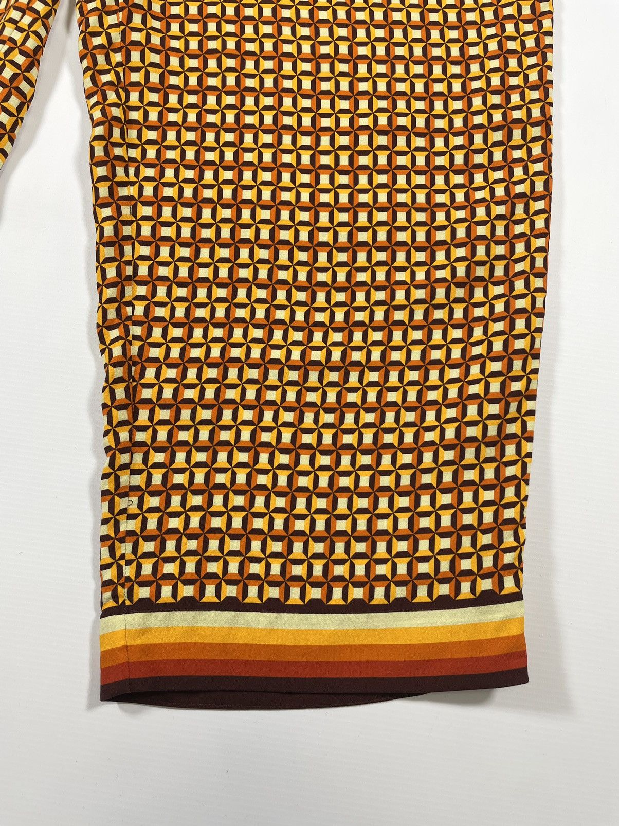 Dries Van Noten 70s Print Wide Leg Utility Trousers Size US 36 / EU 52 - 10 Thumbnail