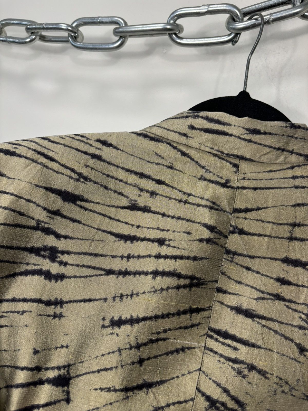 Escada Vintage Laurel By Escada Gold Avant Garde Silk Blazer Jacket Size S / US 4 / IT 40 - 19 Thumbnail