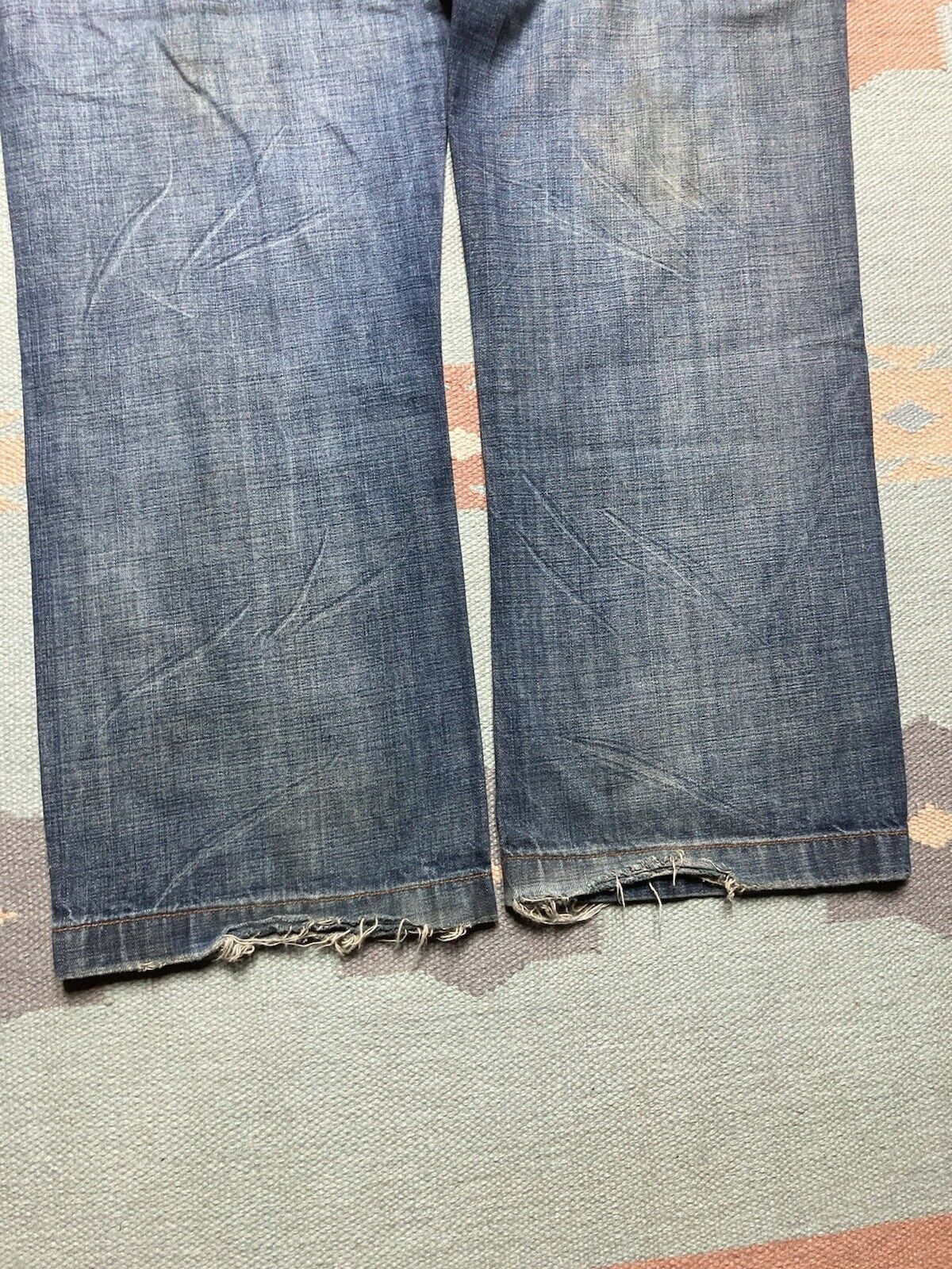 Sean John × Vintage VTG y2k baggy jeans Sean John faded wide pipes skater 38x34 Size US 38 / EU 54 - 2 Thumbnail