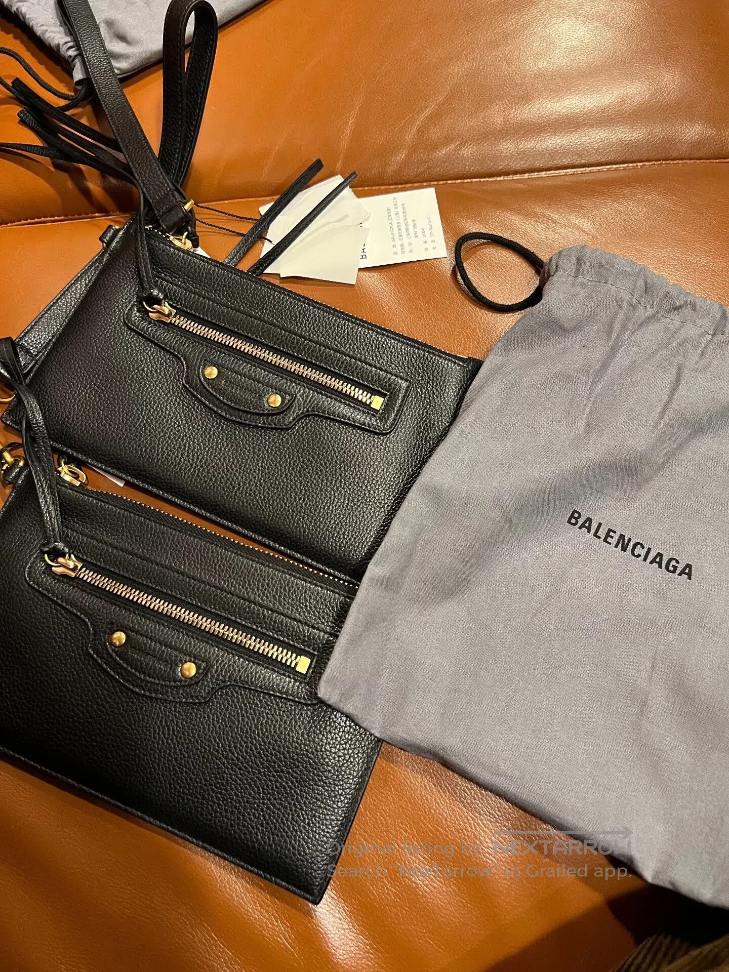 Other Balenciaga Black Gold Motorcycle Clutch. Size ONE SIZE - 3 Thumbnail