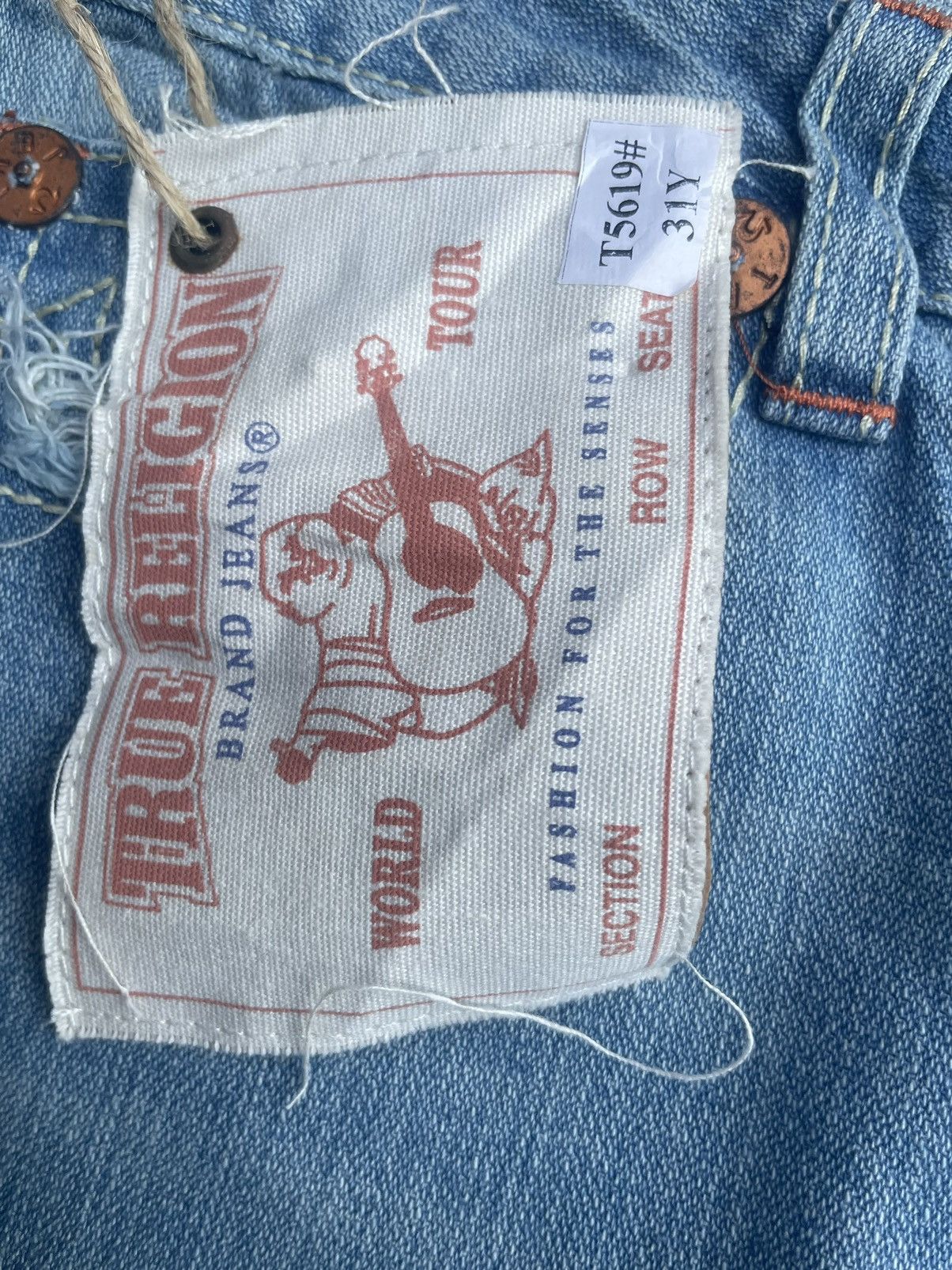 True Religion True Religion Joey Big T Distresed Denim Size 32" / US 10 / IT 46 - 15 Thumbnail