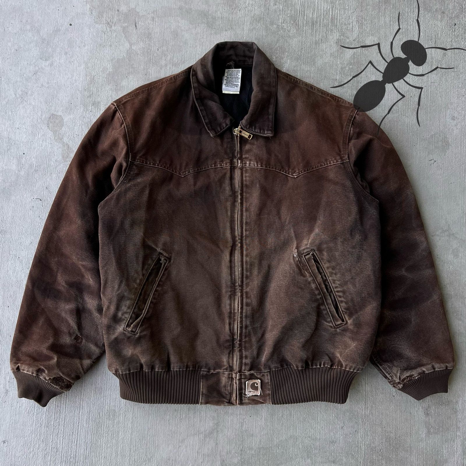 Vintage Y2K Carhartt FADED brown J14 DKB Santa fe jacket
