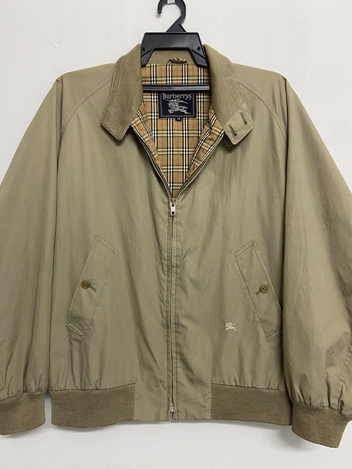Burberry Burberrys Embroidery Logo Lined Bomber jacket Size US M / EU 48-50 / 2 - 7 Thumbnail