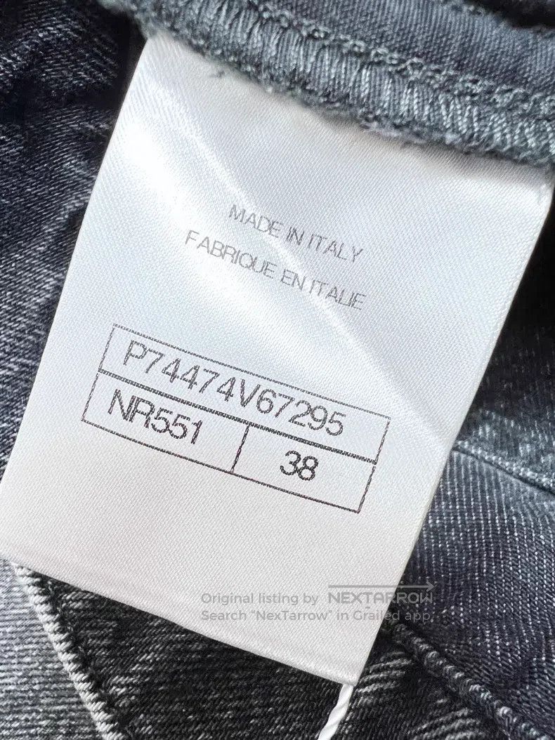 Chanel Chanel Smoke gray leather chain logo jeans Size 25" / US 0 / IT 36 - 6 Thumbnail