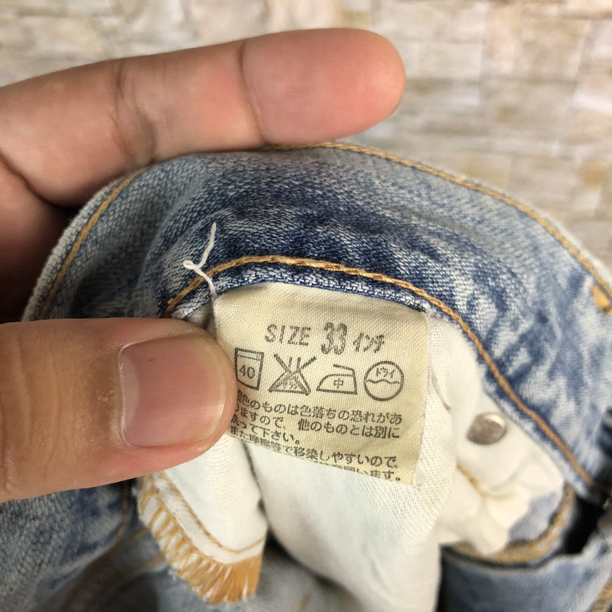 Levi's Levis vintage ripped Blue Denim Pants #A607 Size US 33 - 21 Thumbnail