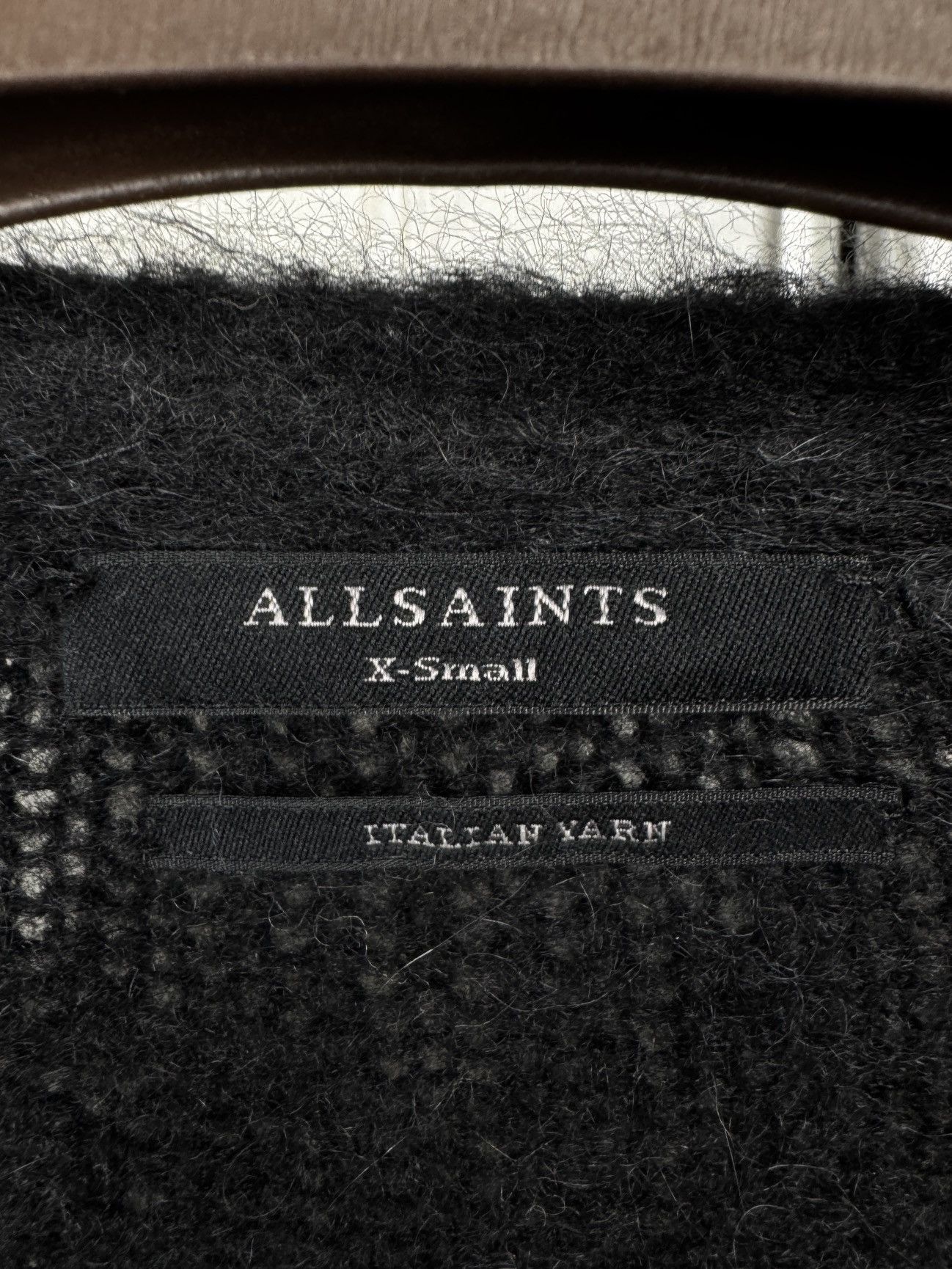 Allsaints AllSaints Milano Alpaca Blend Cardigan Black Long Size XS / US 0-2 / IT 36-38 - 10 Thumbnail