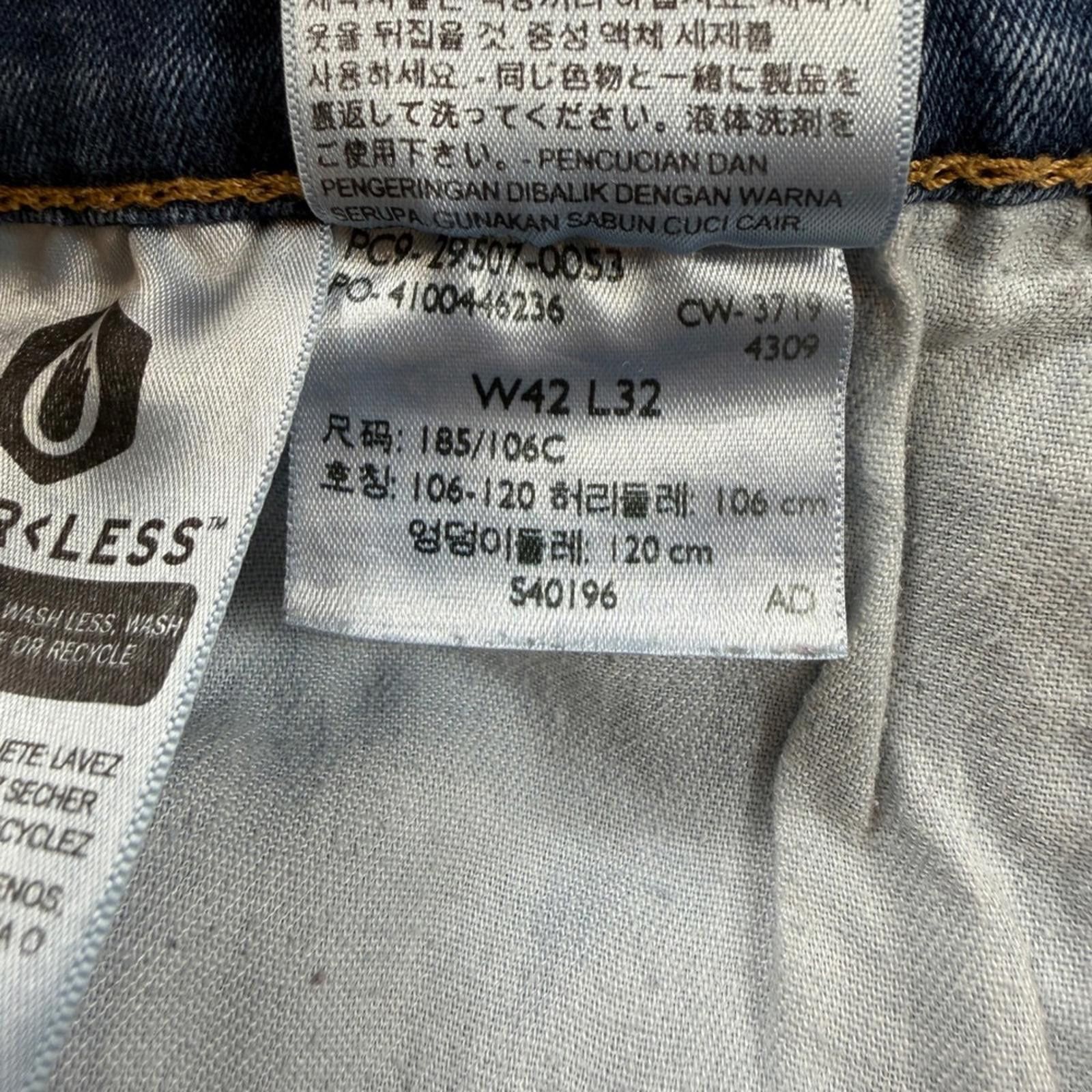 Levi's Levis 502 Regular Taper Mens Jeans 42x32 Medium Blue Size US 42 / EU 58 - 6 Thumbnail