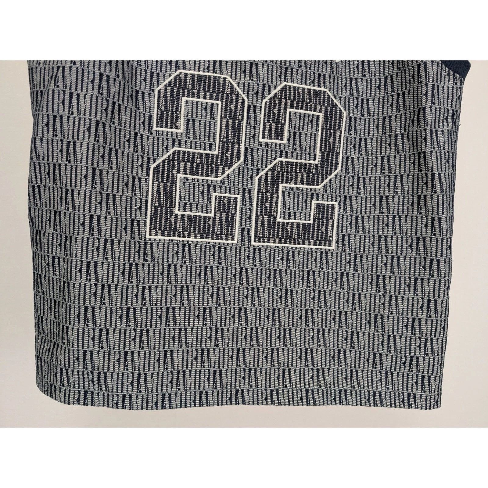 Amiri o1rshd1 Jacquard BBall Jersey Top Tank in Washed Indigo Size US S / EU 44-46 / 1 - 7 Thumbnail