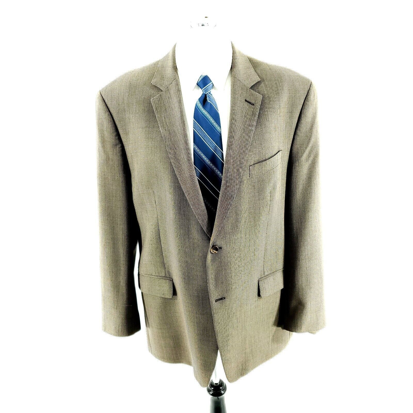 Michael Kors Michael Kors Wool 2 Button Blazer 44R Or Slim 46R Green Tan Size 44R - 3 Thumbnail