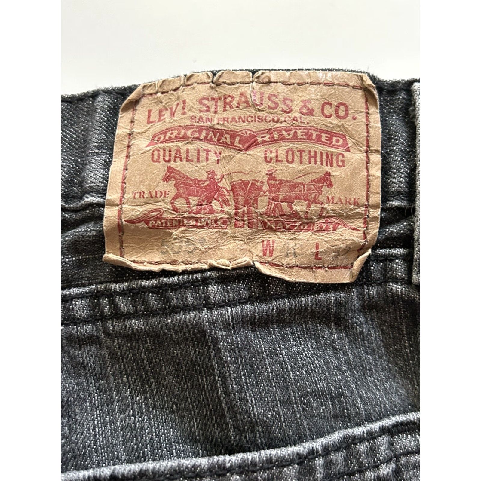 Levi's Levi's 505 Regular Fit Straight Denim Black Jeans Mens Size 40x32 Denim Jeans Mens Regular 40 32 Black Levi's 505 Straight 40x32 Size US 40 / EU 56 - 5 Thumbnail