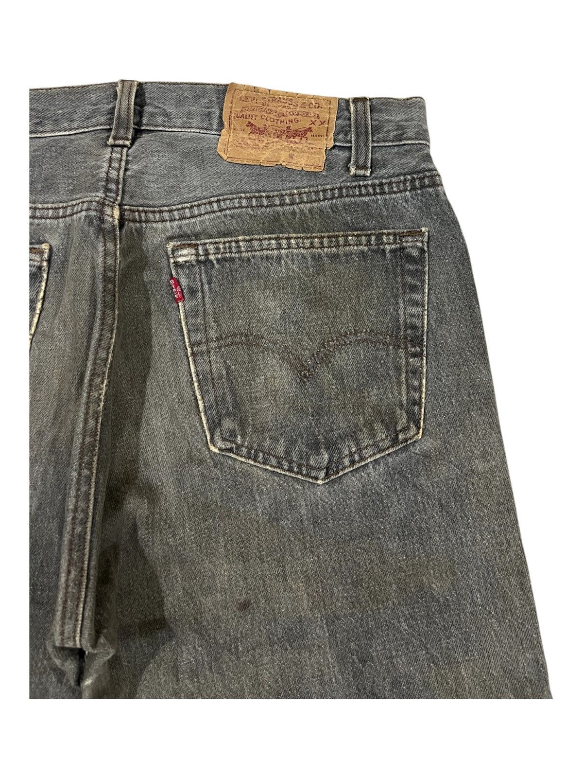 Levi's × Vintage Vintage Late 80s 501 Levis USA Sandy Black Denim Jeans Size US 31 - 4 Thumbnail