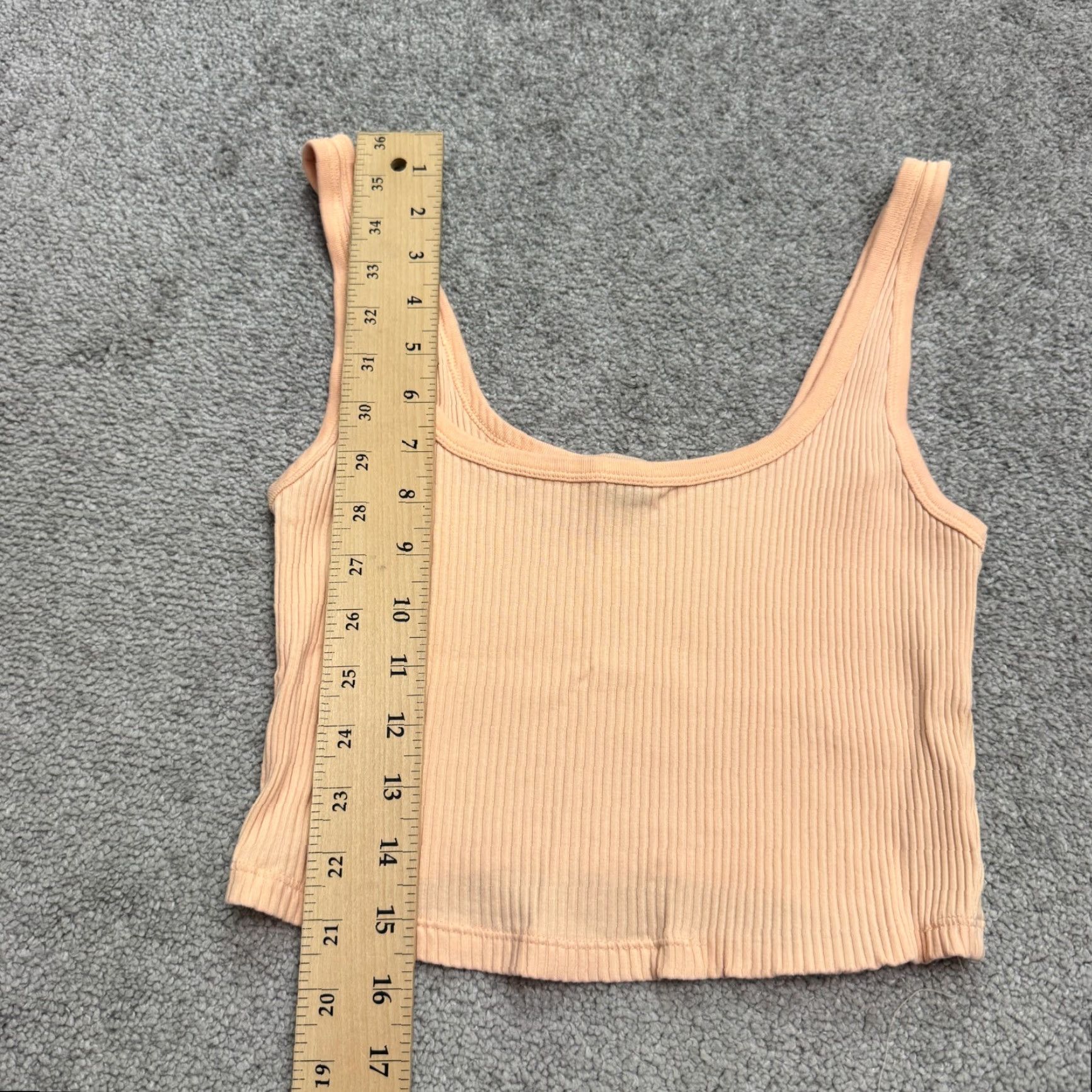 Old Navy Old Navy Ribbed Knit Tank Top Womens XS Orange Scoop Neck Casual Beach Summer Size XS / US 0-2 / IT 36-38 - 6 Thumbnail
