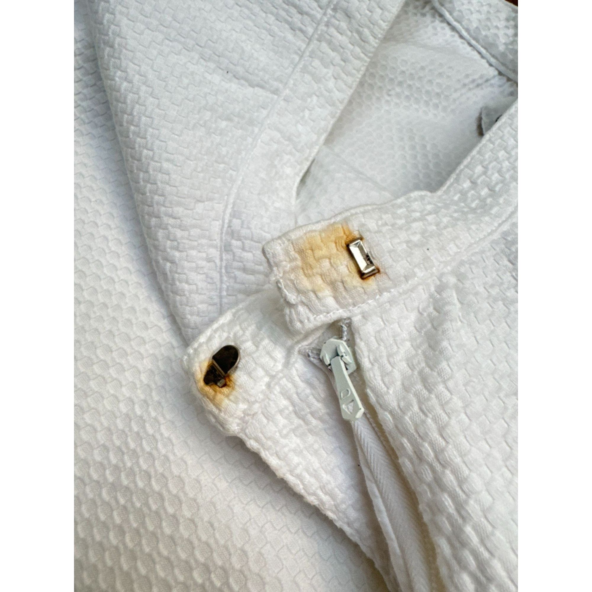 Courreges Vintage Ribbed White Skirt Size 25" / US 0 / IT 36 - 5 Thumbnail