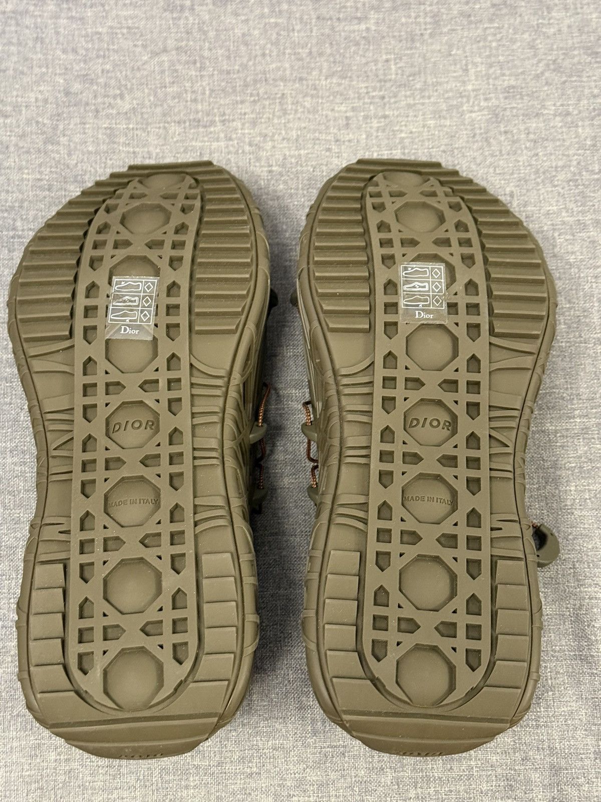 Dior Dior dark green cannage warp sandals with socks 40 Size US 7 / EU 40 - 8 Thumbnail