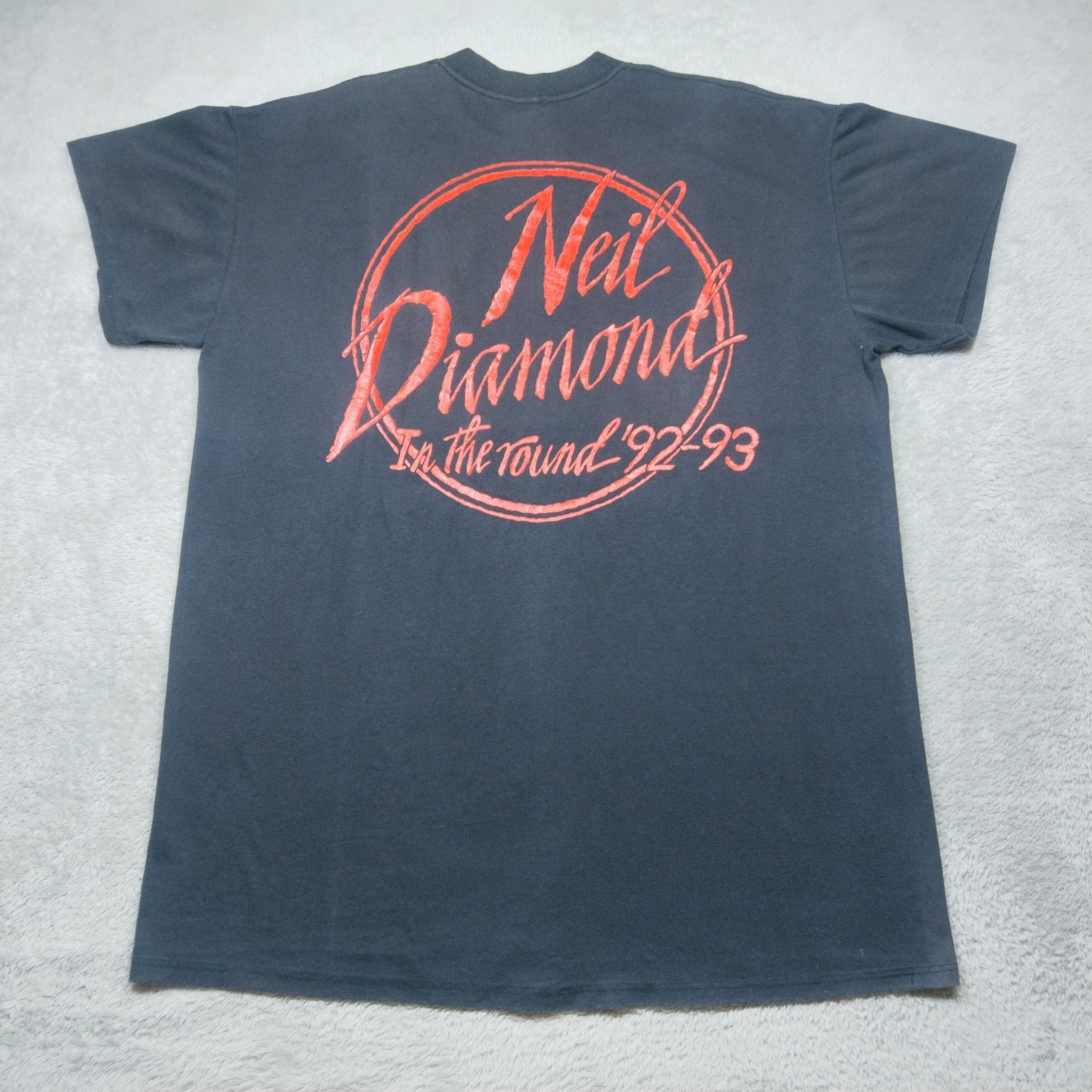 Band Tees × Vintage VINTAGE 92-93 NEIL DIAMOND IN THE ROUND TOUR T SHIRT Size US XL / EU 56 / 4 - 2 Thumbnail