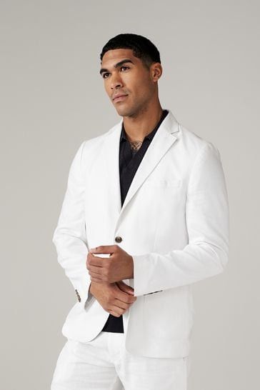 Burberry Burberry White Blazer Made in Italy Size 52R - 1 Thumbnail