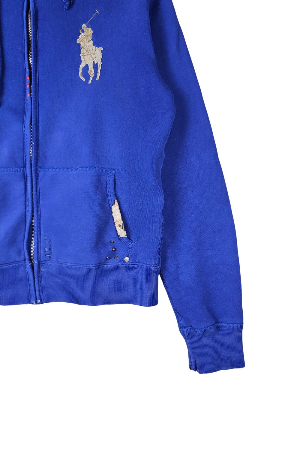 Polo Ralph Lauren 2006 PRL“Big Pony” Thermal-Lined Zip Hoodie - Royal Blue - S Size US S / EU 44-46 / 1 - 7 Thumbnail