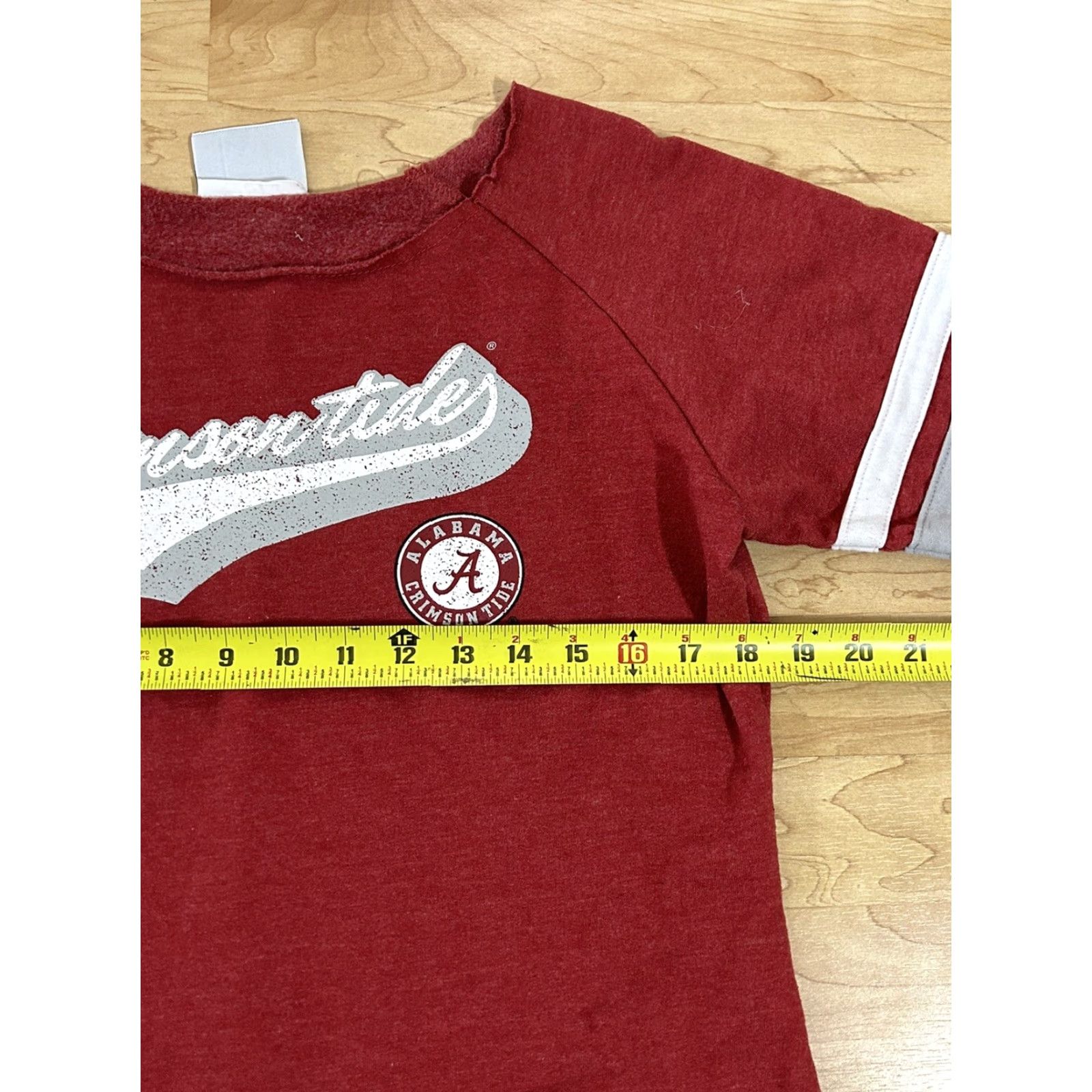 Champion Champion Alabama Crimson Tide Womens Long Sleeve Regular Size M Red Cotton Shirt Size M / US 6-8 / IT 42-44 - 3 Thumbnail