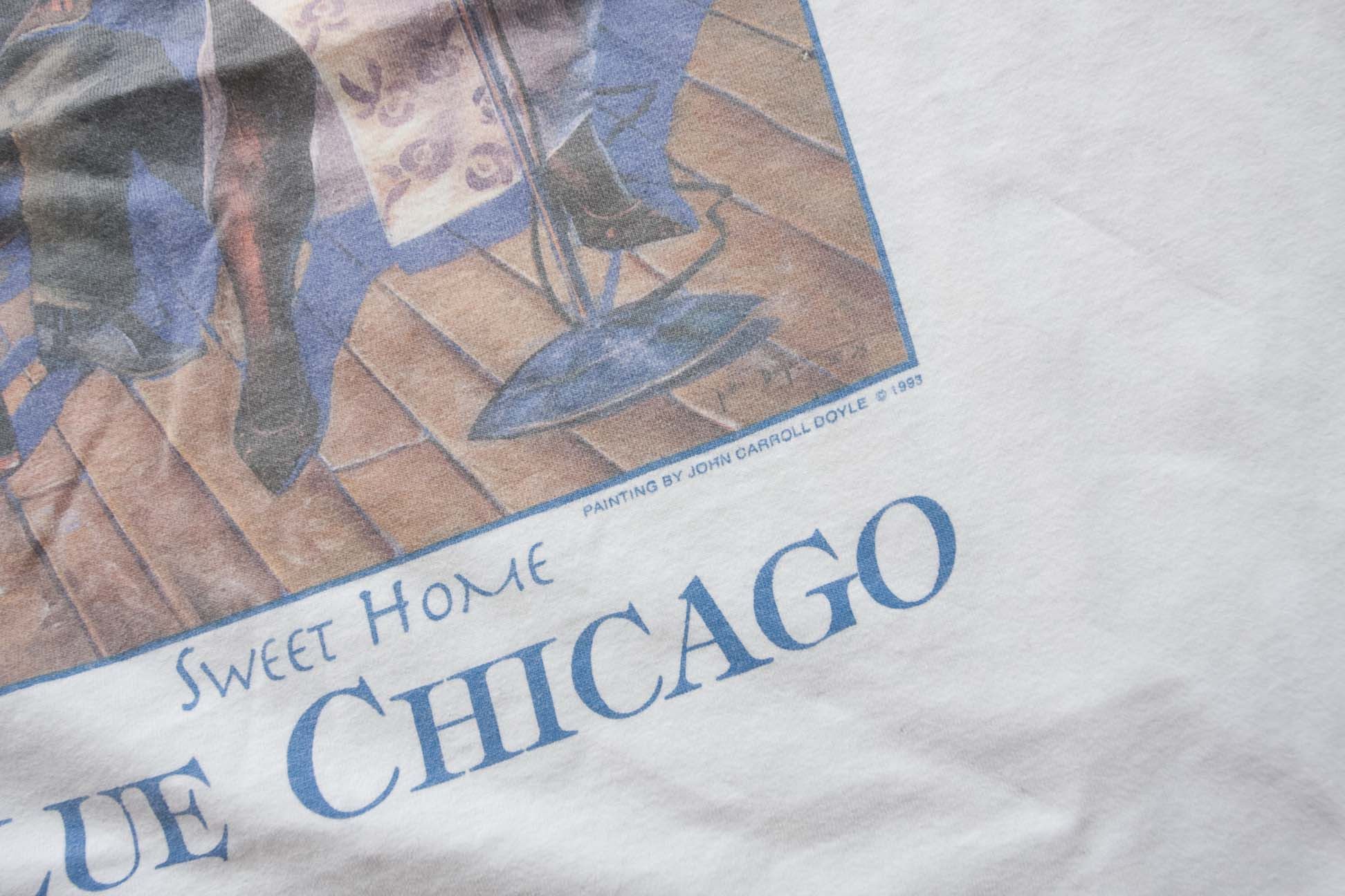 Jerzees × Vintage John Carroll Doyle Painting T Shirt Blue Chicago Size XL Size US XL / EU 56 / 4 - 3 Thumbnail