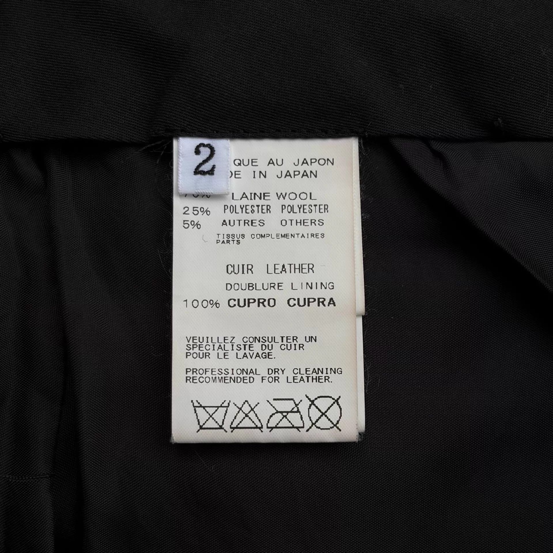 Yohji Yamamoto Yohji Yamamoto 14AW PH 2-ply Leather Cropped Pants Size US 32 / EU 48 - 8 Thumbnail