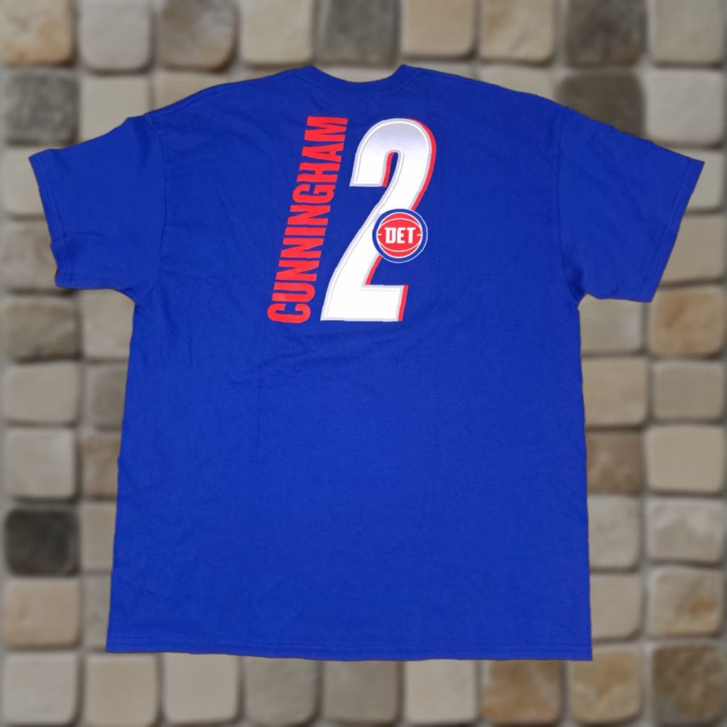 NBA Detroit Pistons Cade Cunningham NBA Printed XL Shirt Jersey T-Shirt NWT Size US XL / EU 56 / 4 - 1 Thumbnail