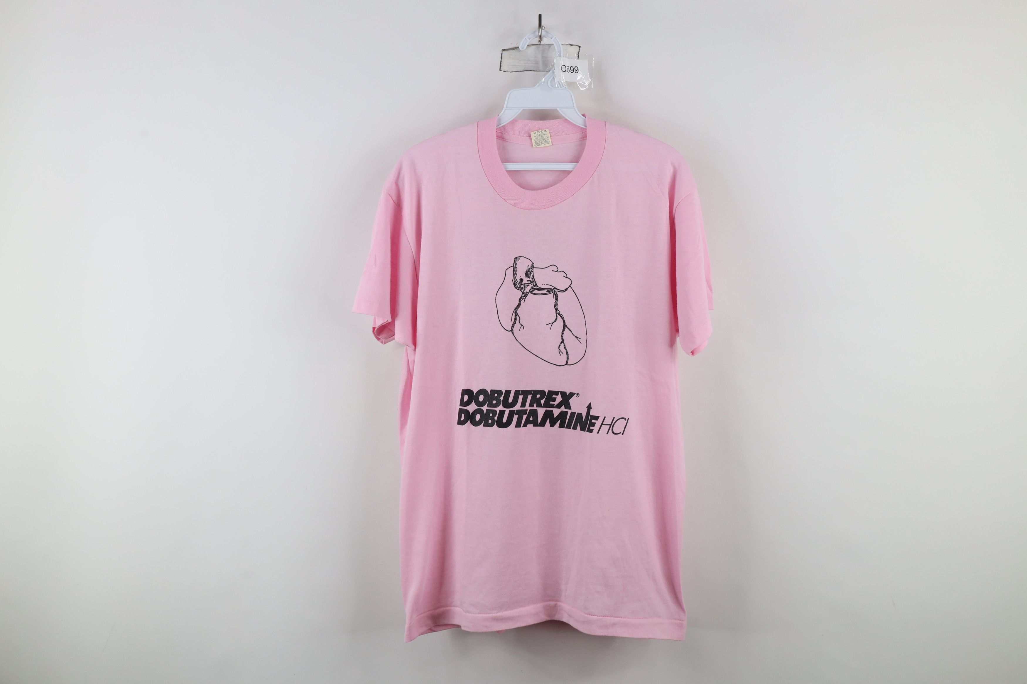 Vintage Vintage 80s 90s Dobutamine Heart Failure T-Shirt Pink USA Size XL / US 12-14 / IT 48-50 - 1 Thumbnail