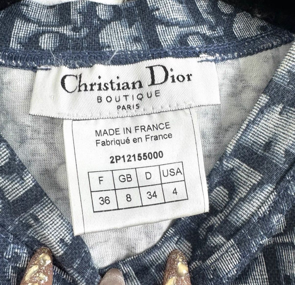 Dior DIOR Oblique All Over Print Sleeveless Tank Top K12 Size XS / US 0-2 / IT 36-38 - 4 Thumbnail