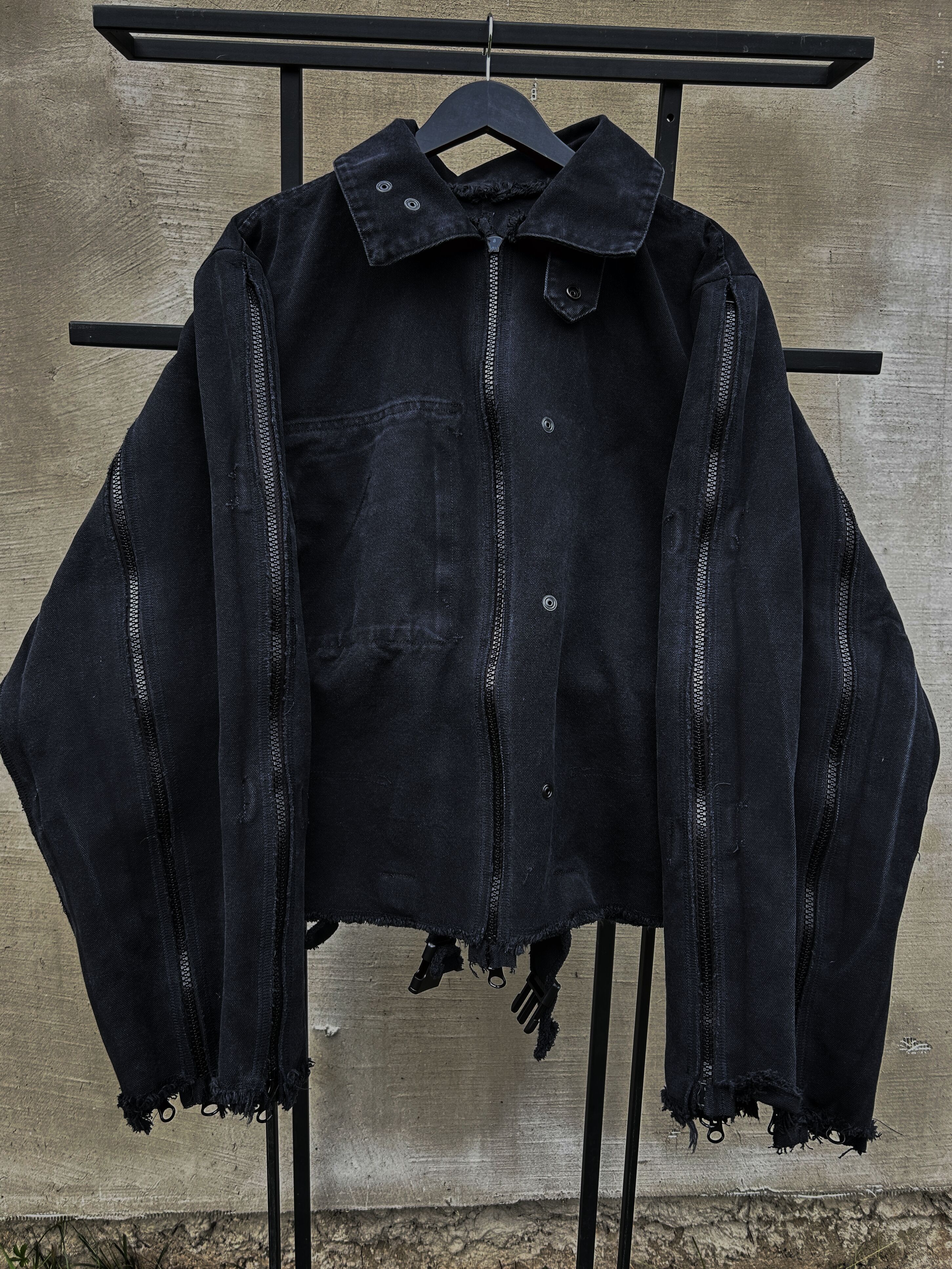 🕷BALENCI RICK OWENS OPIUM CARTI STYLE Y2K BONDAGE JACKET