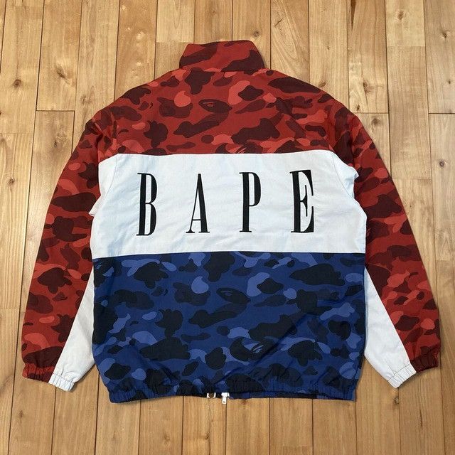Bape BAPE STA Track jacket red camo x blue camo a bathing ape Size US XL / EU 56 / 4 - 2 Thumbnail