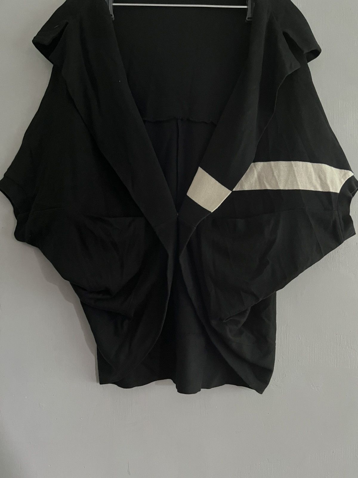 Yohji Yamamoto Y's Yohji Yamamoto Dolman Two Tone Cardigan Top Size M / US 6-8 / IT 42-44 - 2 Thumbnail