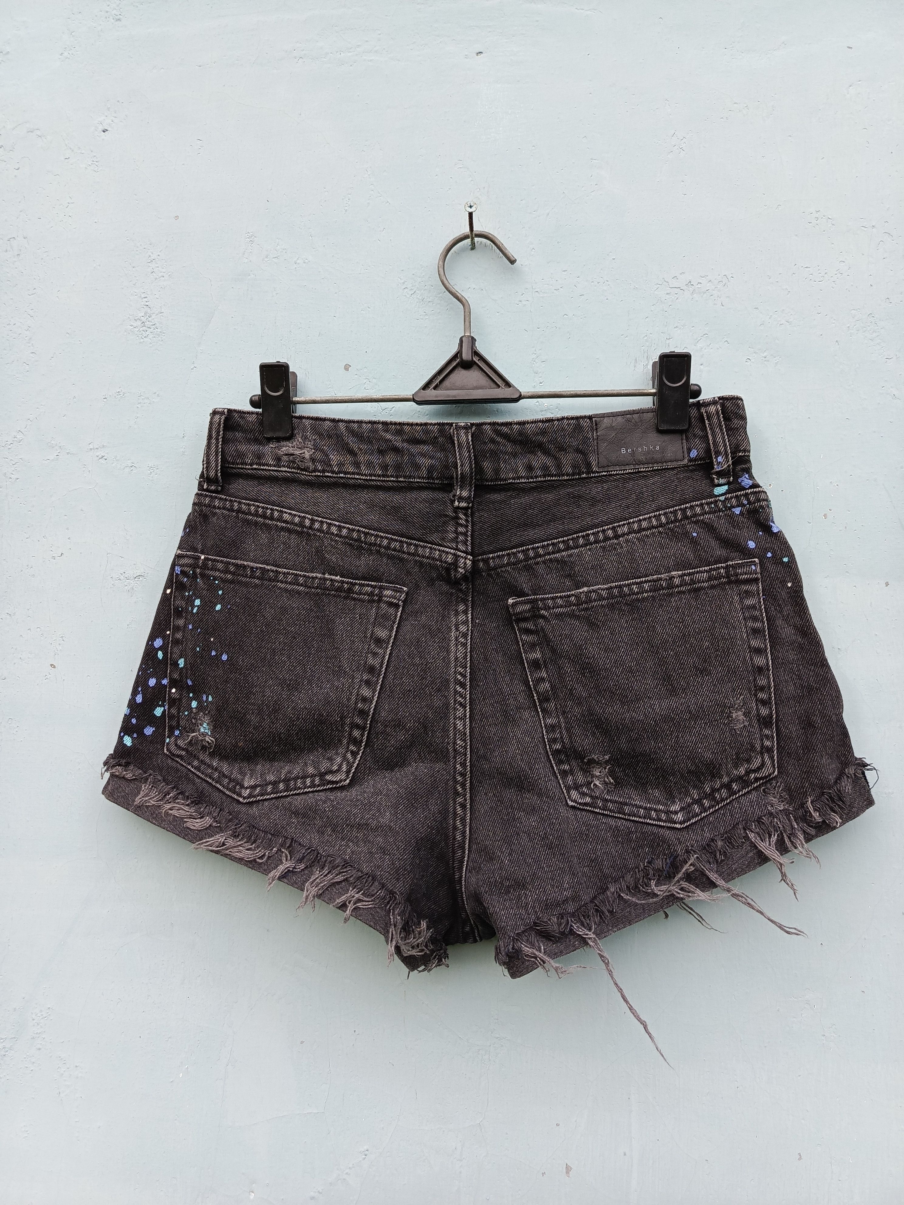 Bershka Distressed denim bershka short pants Size 36" / US 14 / IT 50 - 4 Thumbnail