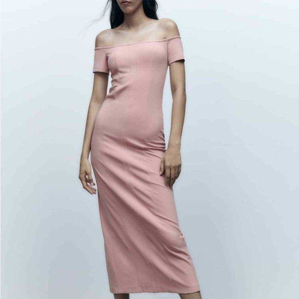 convertible dress off shoulder A-Line Satin Off The Shoulder Dress By Cinderella