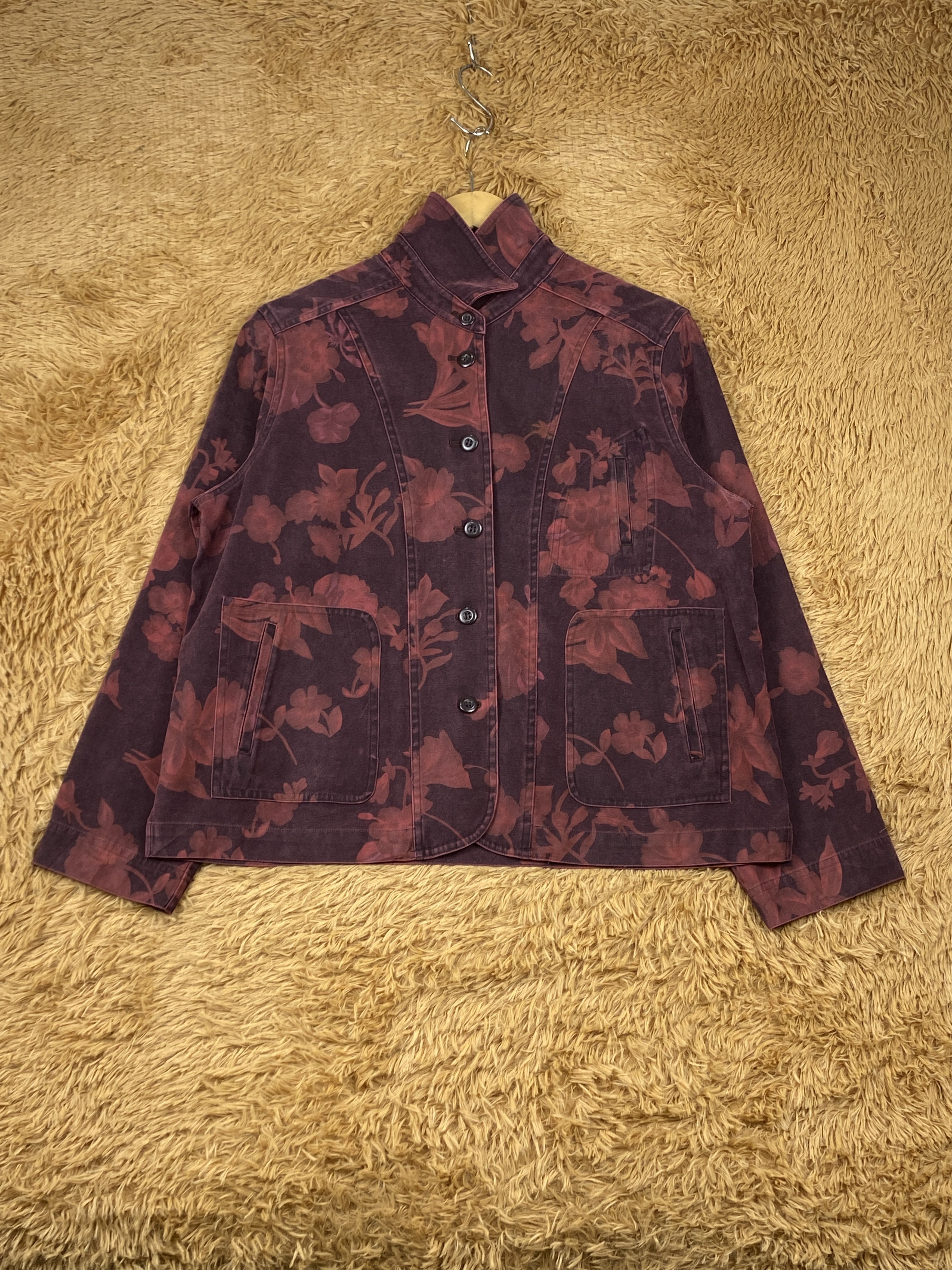 Japanese Brand Vintage Japanese Brand Floral Jacket J1749 Size US L / EU 52-54 / 3 - 1 Thumbnail