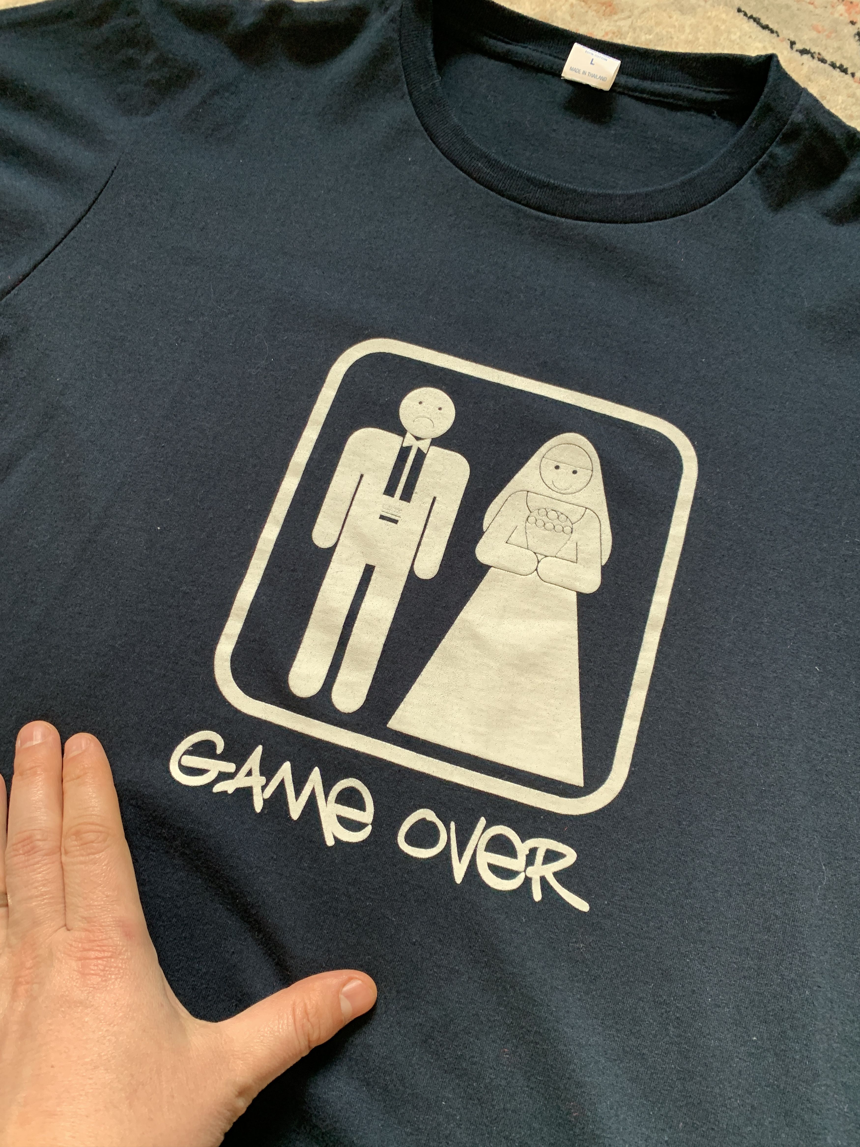Vintage Wedding Game Over Vintage Tee Size US L / EU 52-54 / 3 - 3 Thumbnail