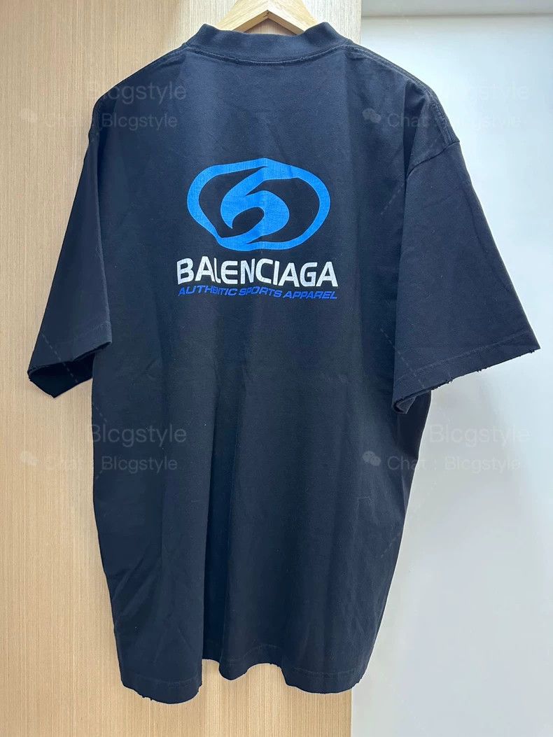 Balenciaga Balenciaga Surfing Logo Short Sleeve T-Shirt Size US M / EU 48-50 / 2 - 2 Thumbnail