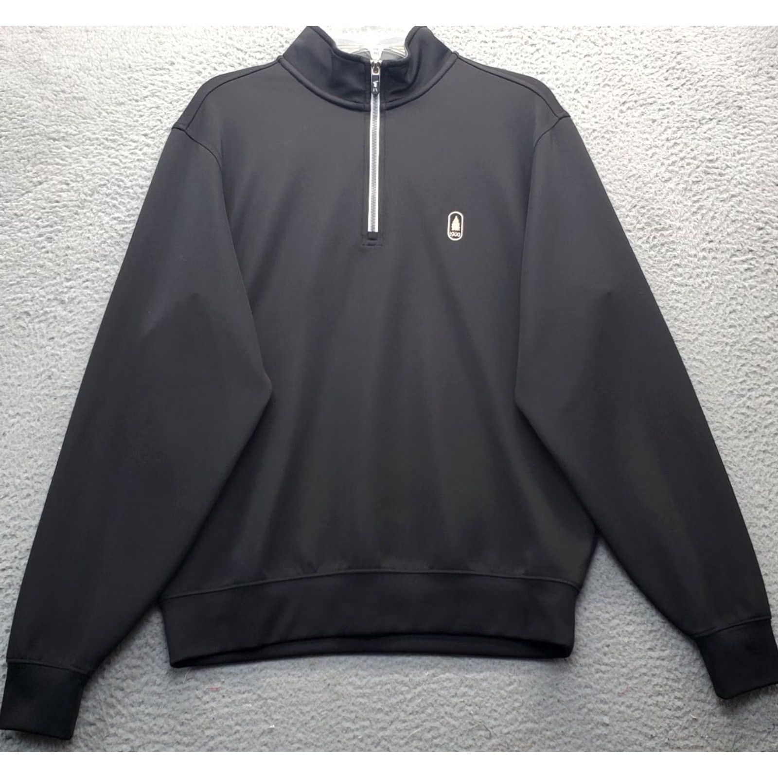 Logo 7 F&G Tech Golf Sweatshirt Mens M Black Performance Breathable 1/4 Zip Crest Logo Size US M / EU 48-50 / 2 - 2 Thumbnail